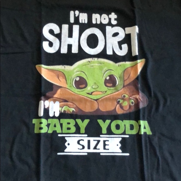 Star Wars “I’m Not Short, I’m Baby Yoda Size” Tee - Picture 2 of 2